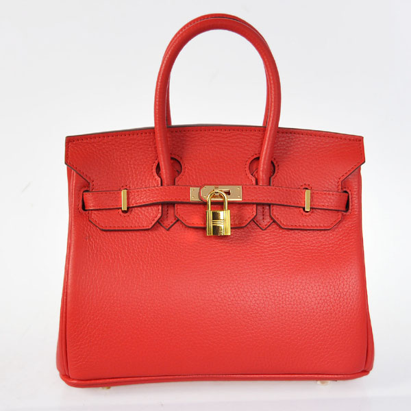 H25LSFG Hermes Birkin 25CM pelle Clemence in Flame con oro h